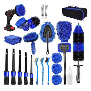 Transform Your Car Cleaning Routine with the 26Pcs Car Detailing Brush Set!