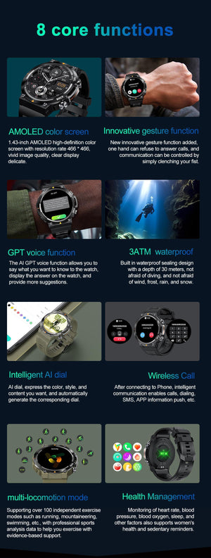 Discover the MAX18 Men's Arma OLED Smartwatch