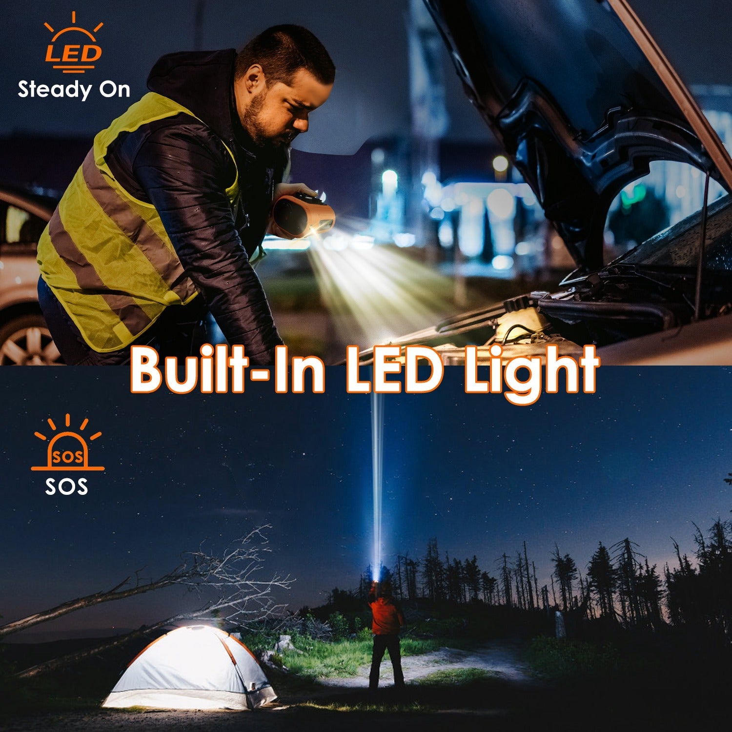 5 In 1 Portable Waist Clip Fan For Camping