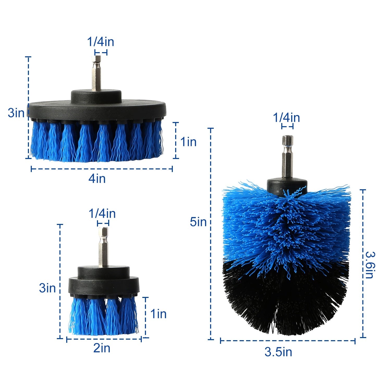 3Pcs Per Set Drill Brush
