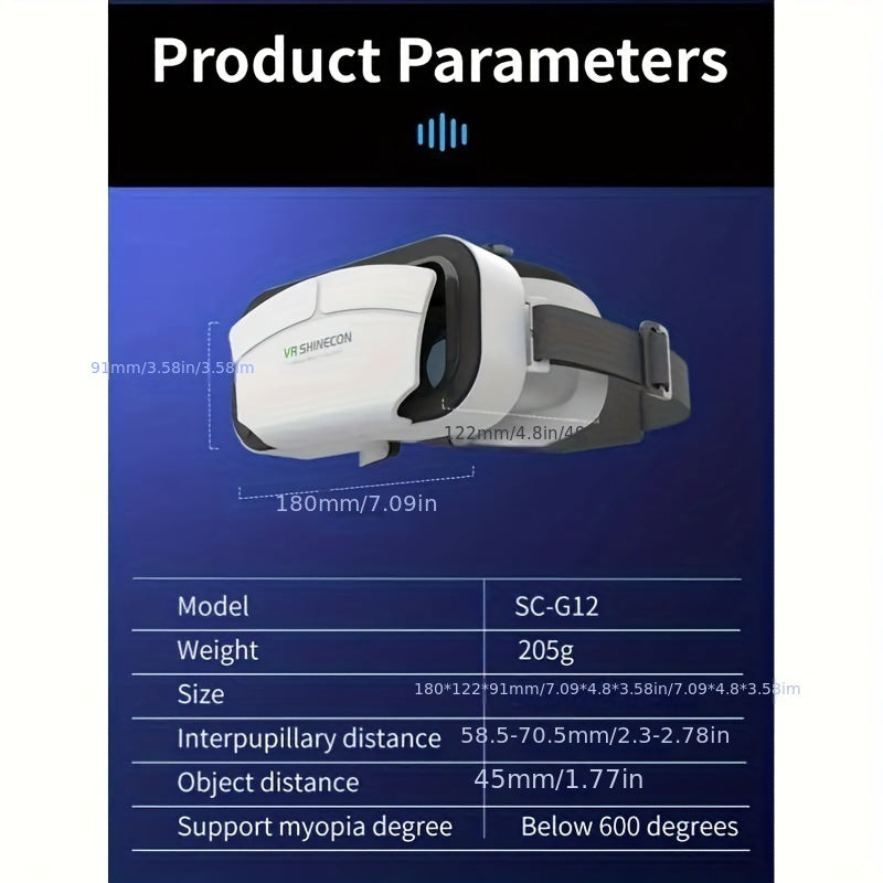 3D VR Glasses Headset