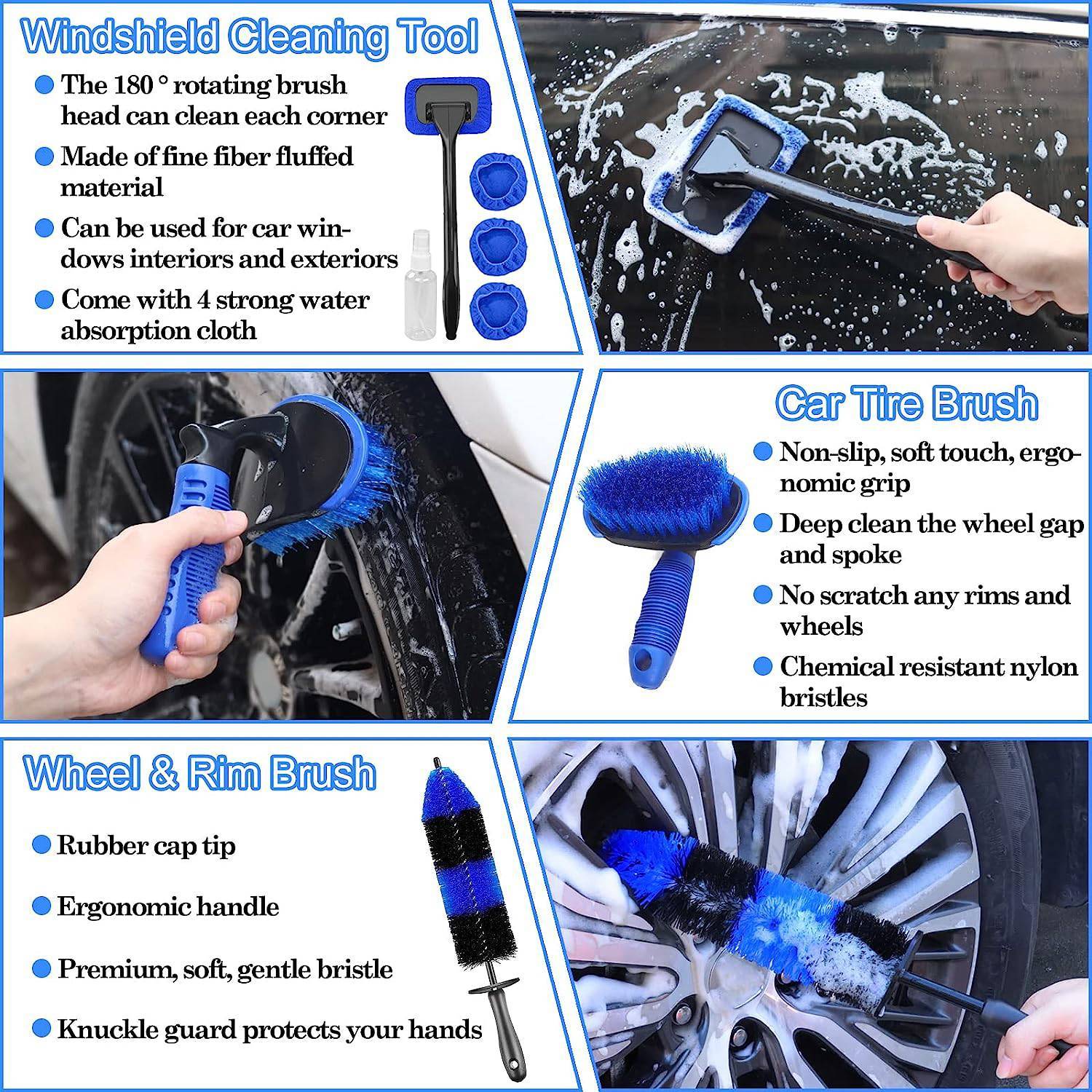 26Pcs Car Detailing Brush