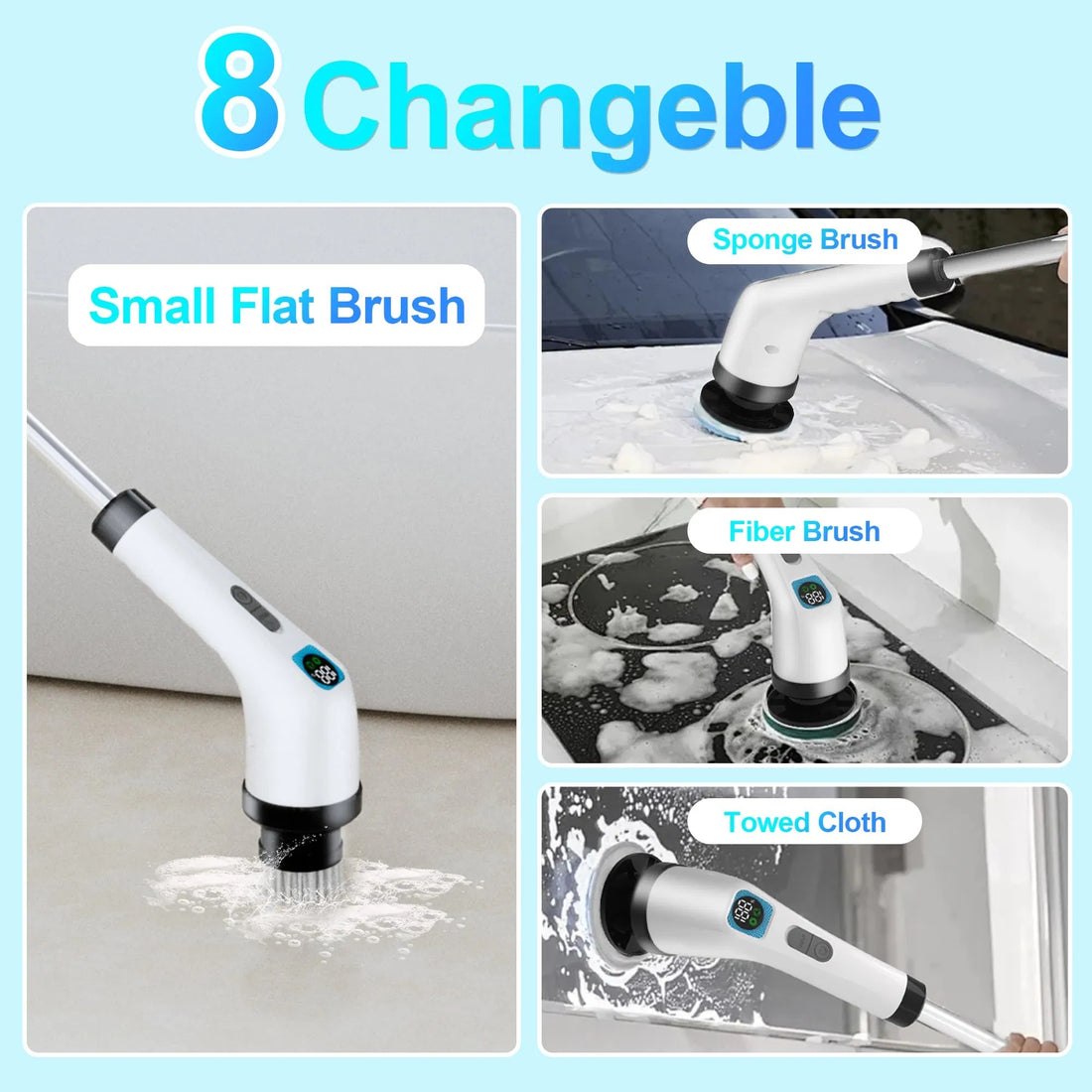 Electric Spin Scrubber For Cleaning