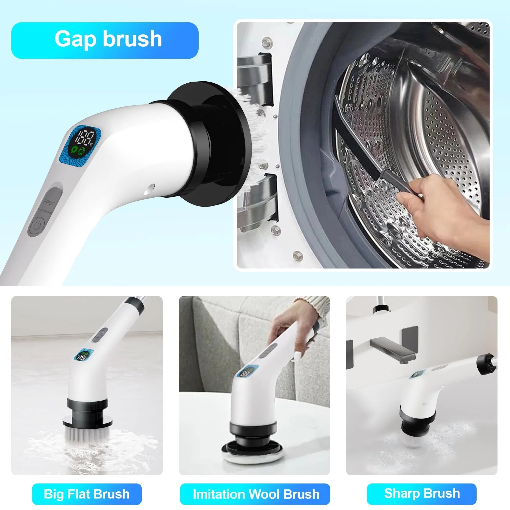 Electric Spin Scrubber For Cleaning