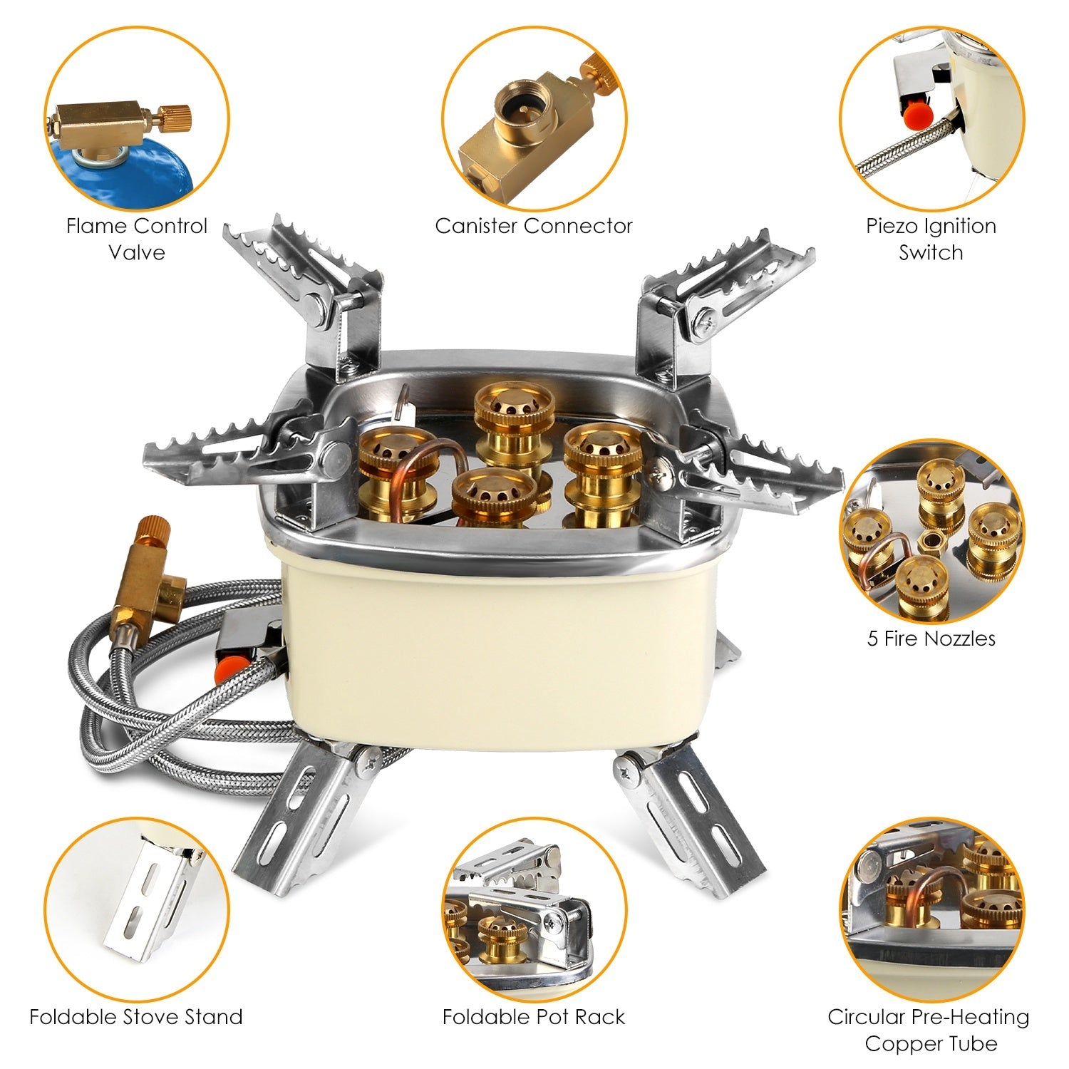 13000W Portable Windproof Camping Stove