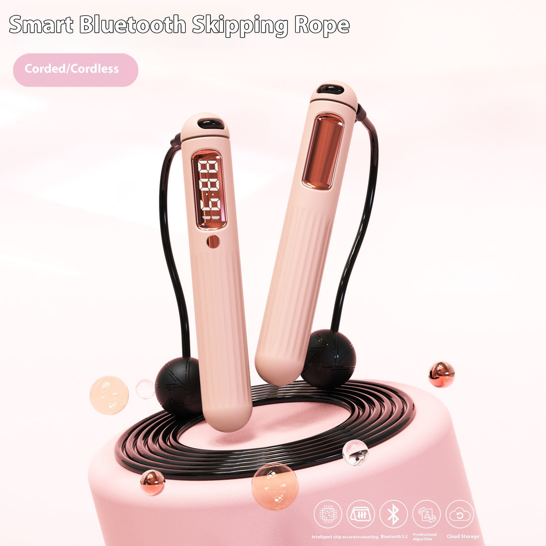 Smart Bluetooth Skipping Rope With Counter Fitness
