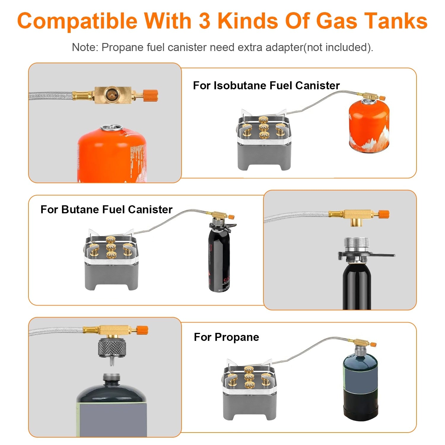 12000W Portable Camping Stove With Cassette