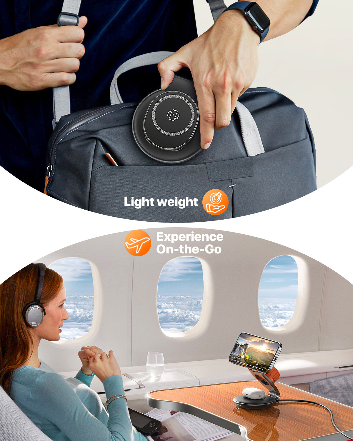 3 In 1 Wireless Mobile Magnet Charger