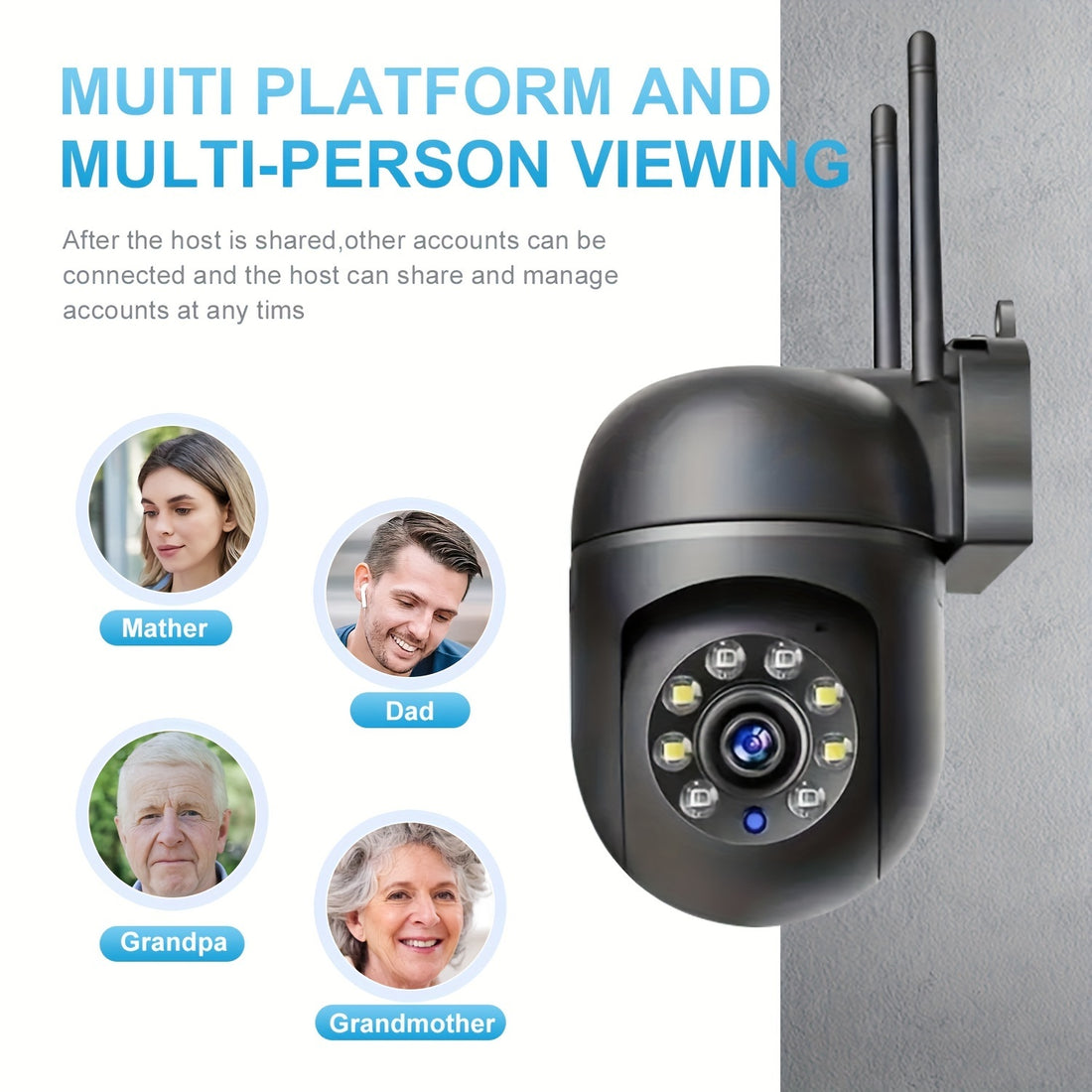 360  Wireless Camera Smart Home Security System
