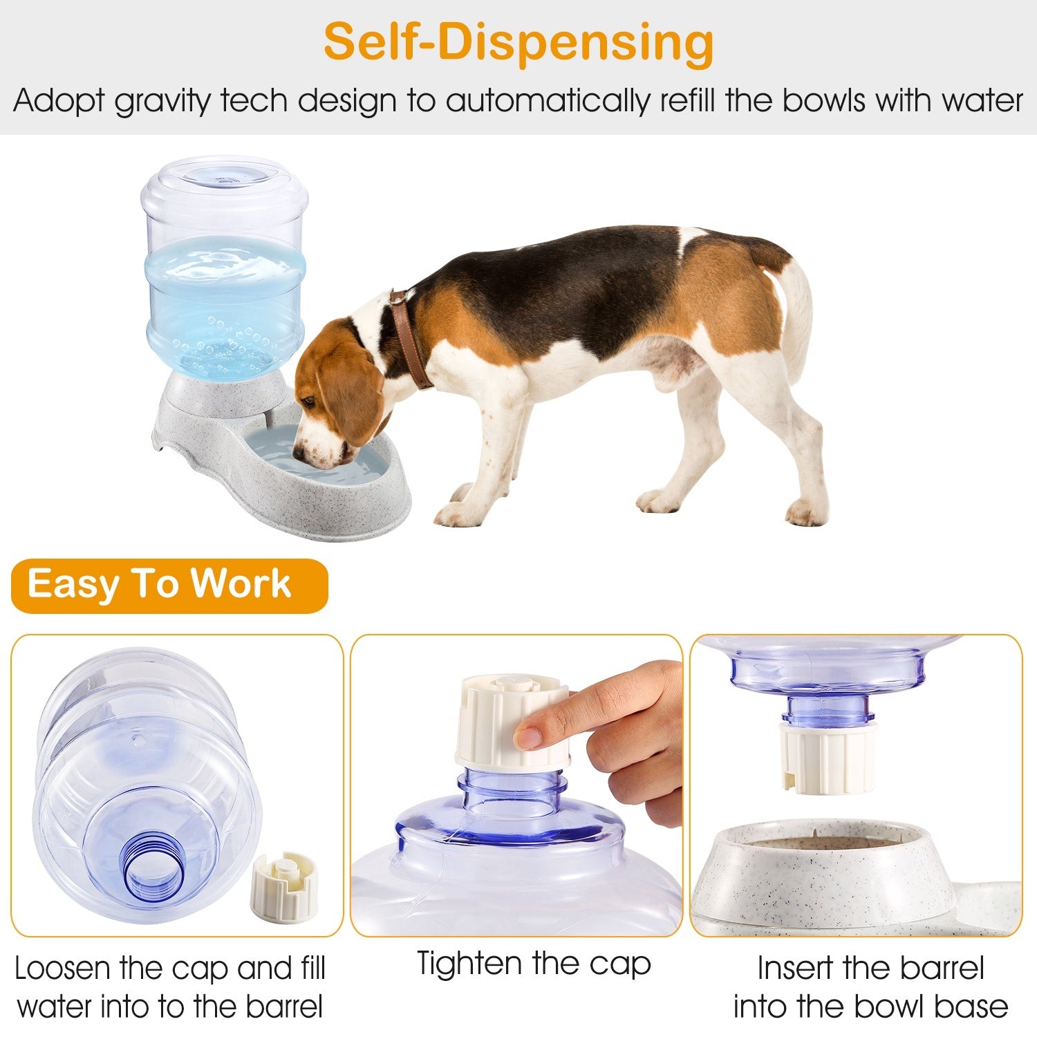 3.5L 1Gal Pet Water Automatic Dispenser