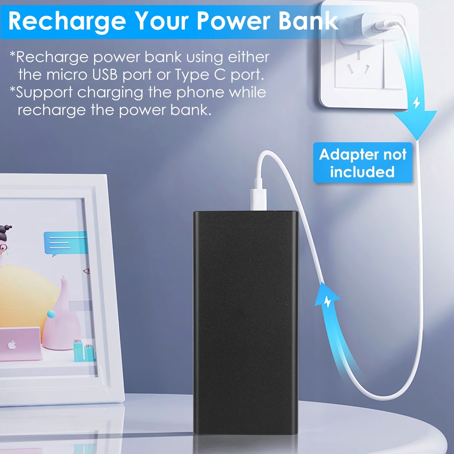 Portable External Battery Pack Phone Charger