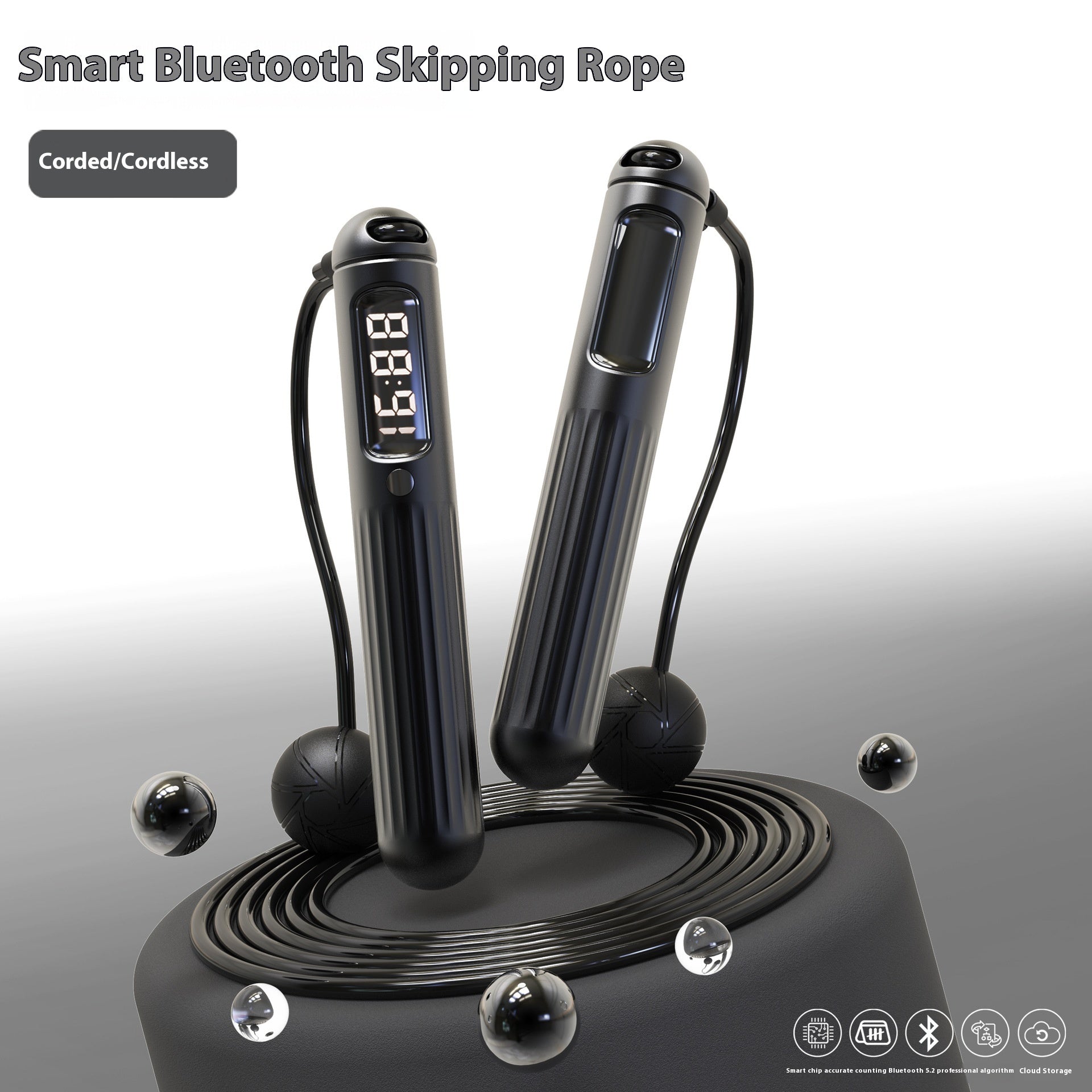 Smart Bluetooth Skipping Rope With Counter Fitness