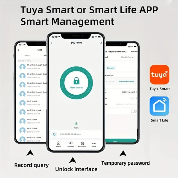 Tuya Door Lock APP Remote Unlock