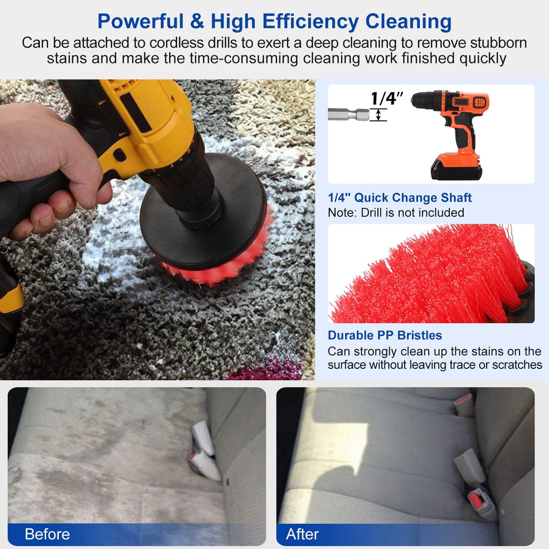 3Pcs Per Set Drill Brush