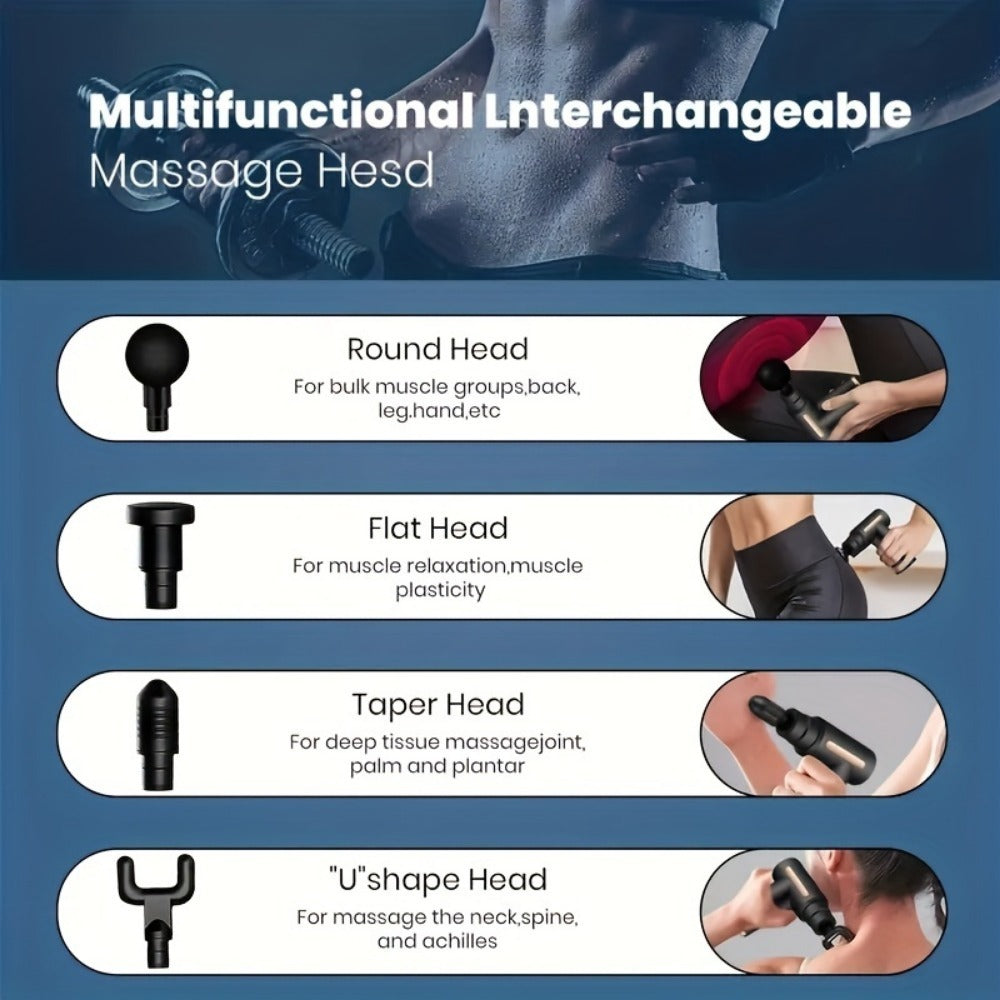 Portable Muscle Relaxer USB Rechargeable Gun