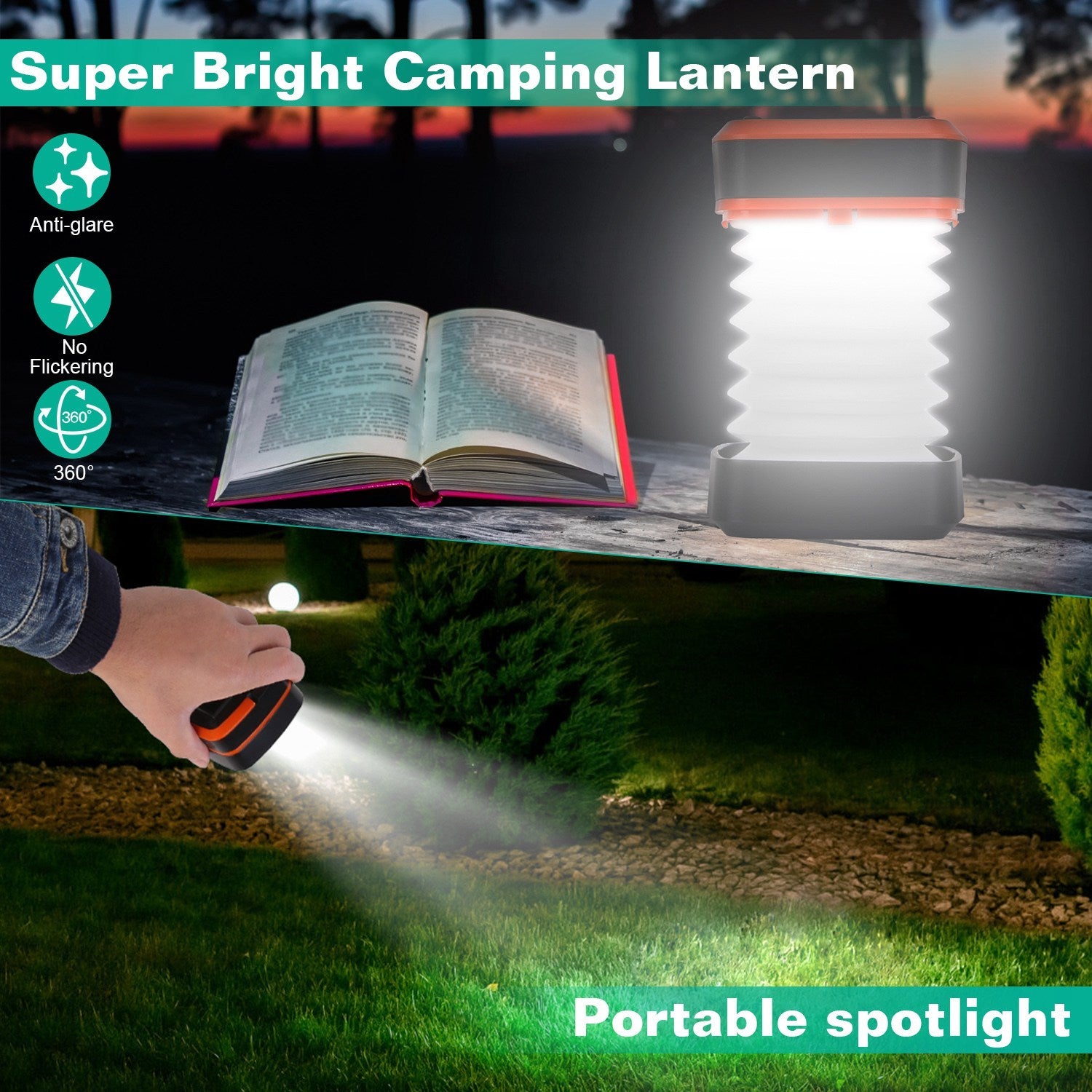 Collapsible Tent Solar Camping Lantern