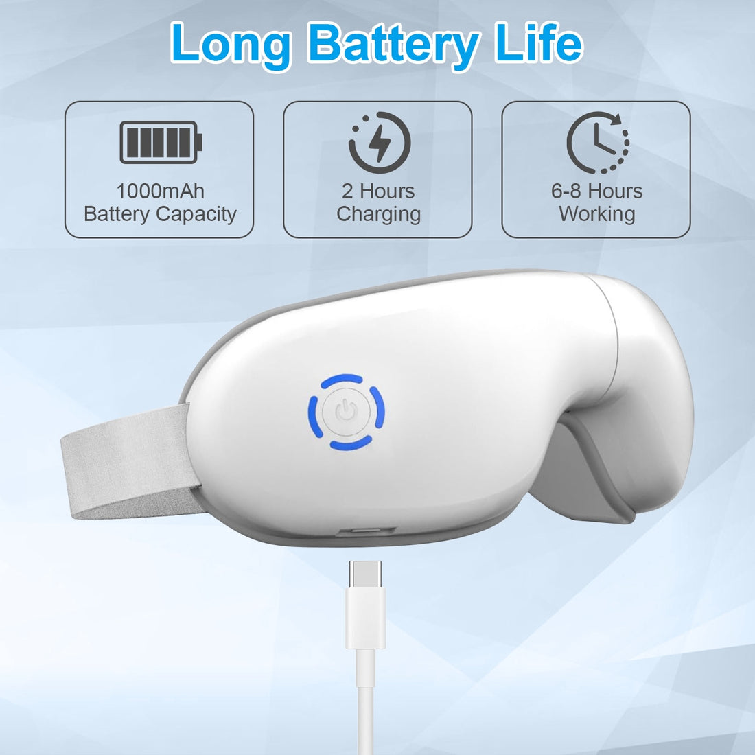 1Pc Eye Massager With Heat
