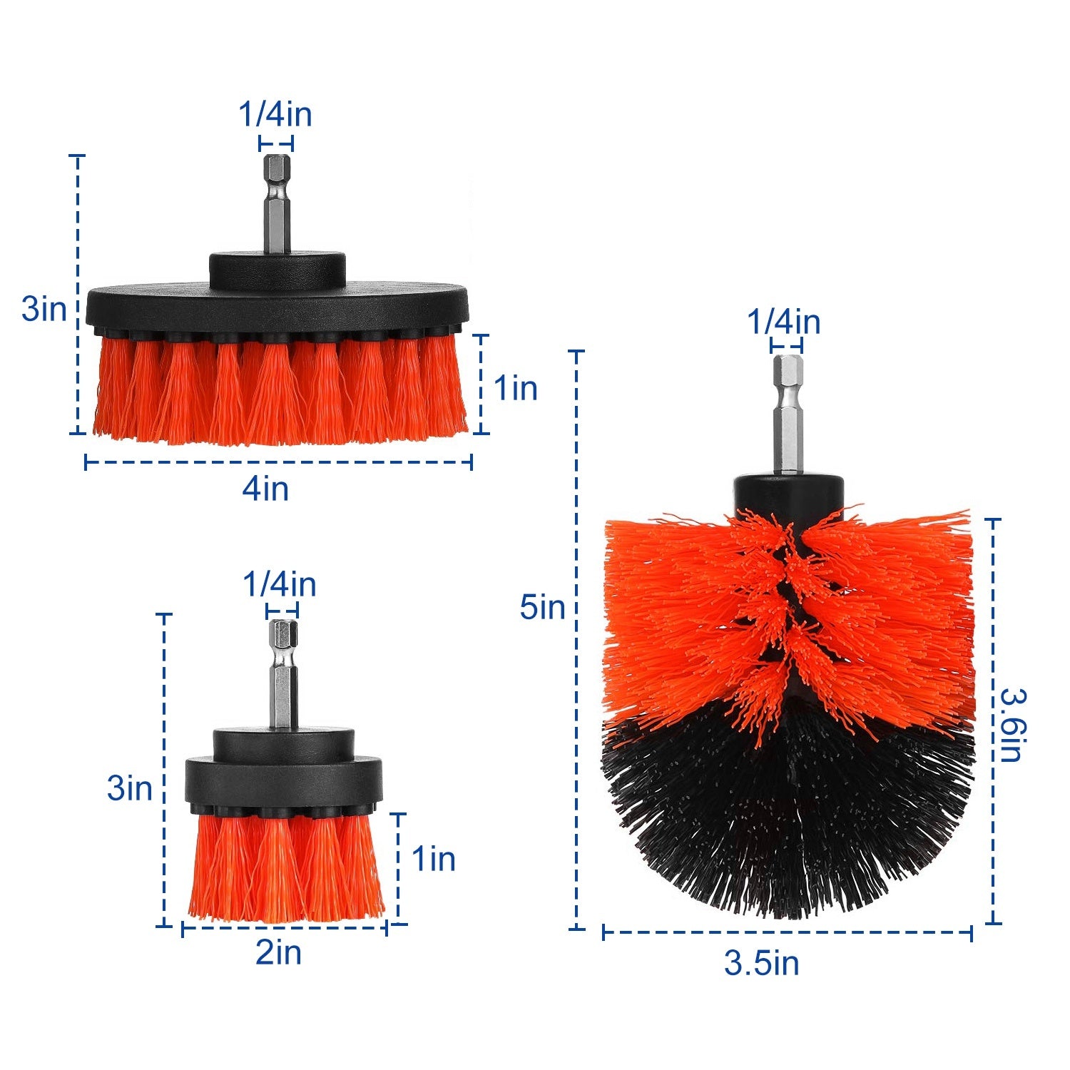 3Pcs Per Set Drill Brush
