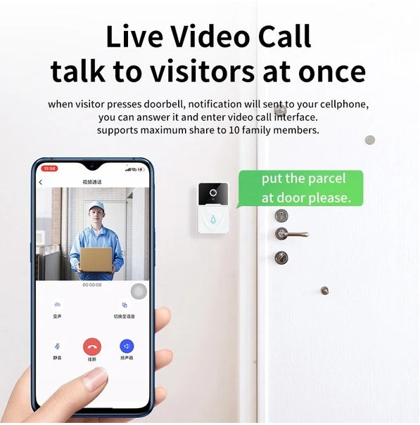Wireless Security WiFi Smart Doorbell