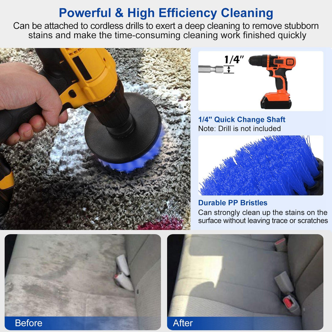 3Pcs Per Set Drill Brush
