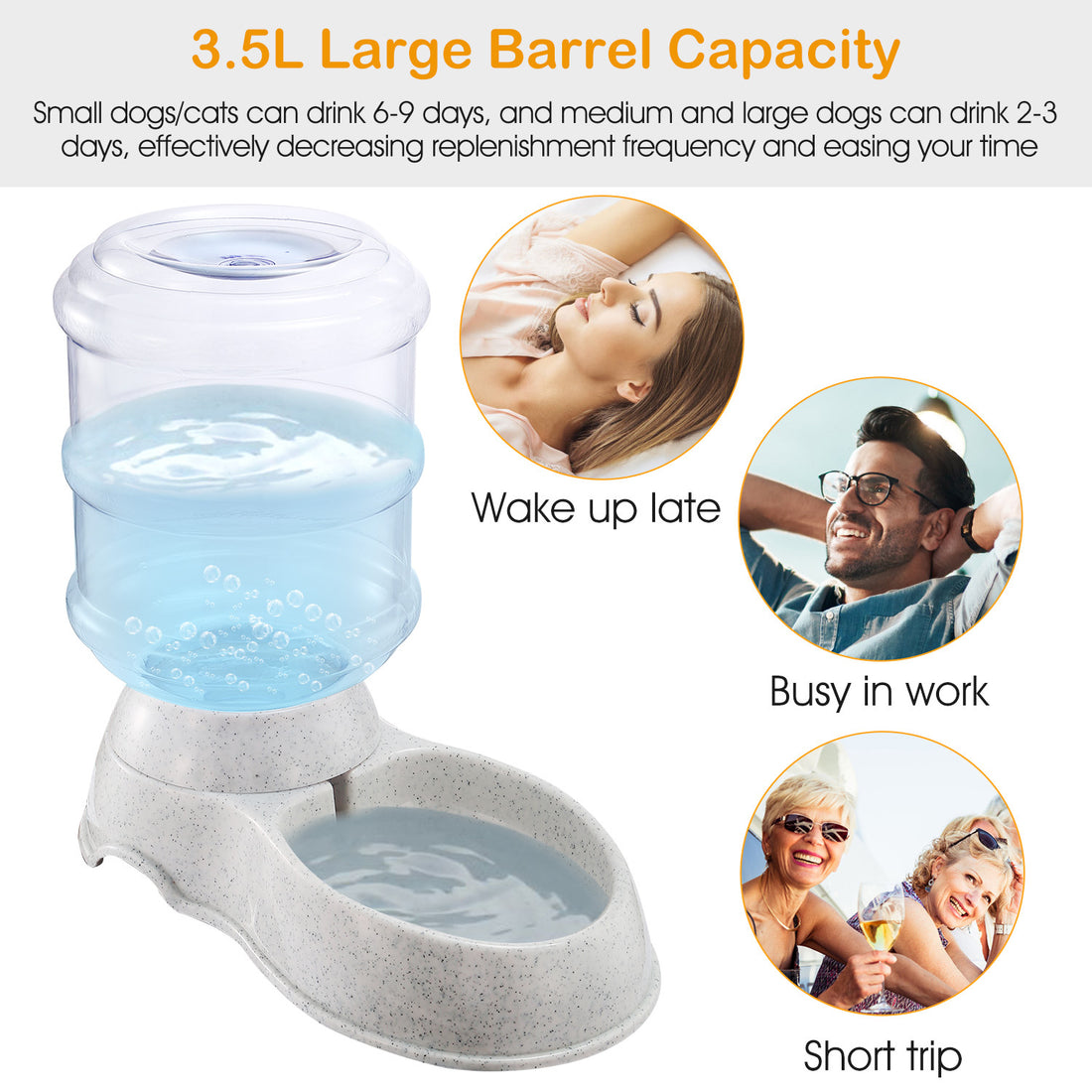 3.5L 1Gal Pet Water Automatic Dispenser