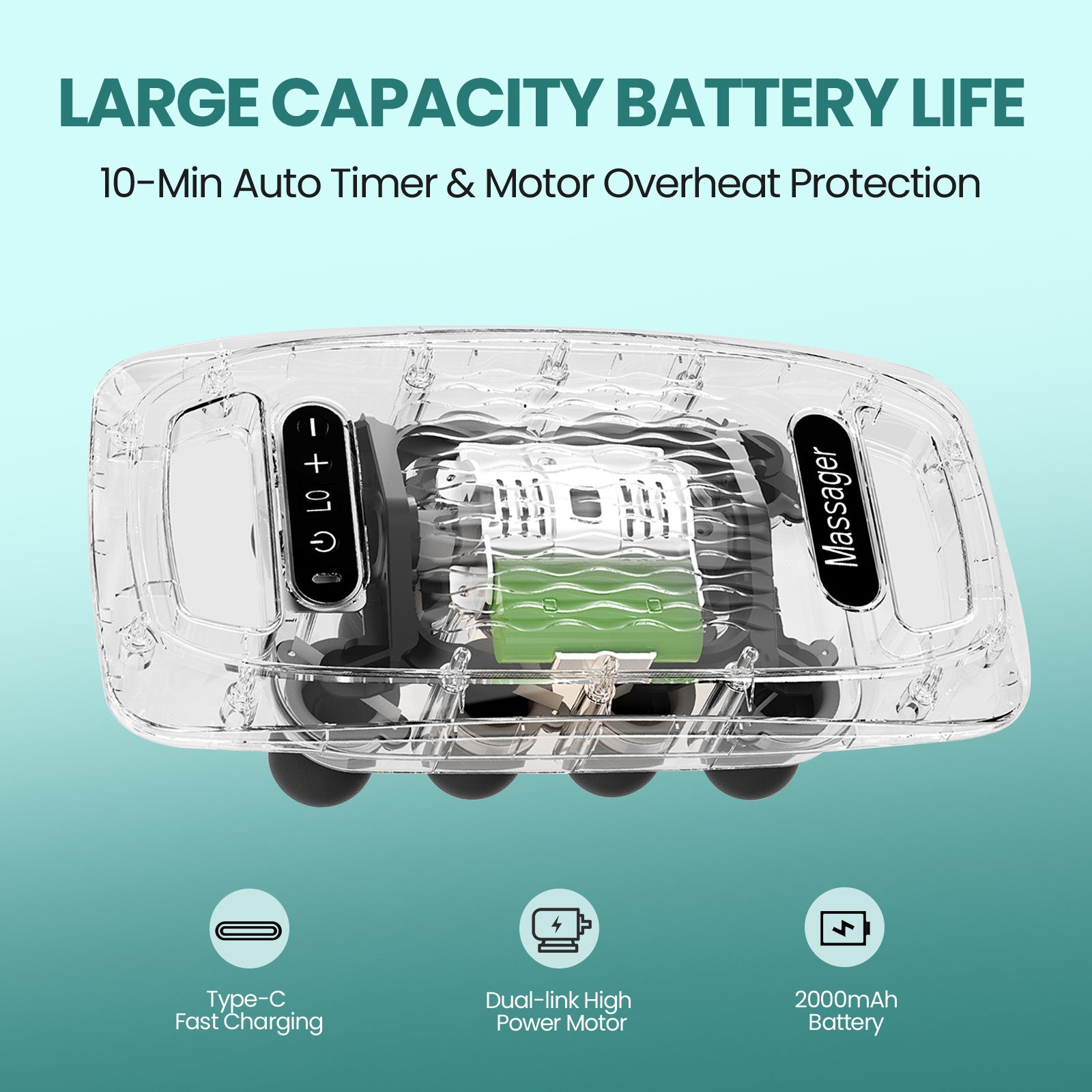 Massage Gun With Heat For Deep Tissues