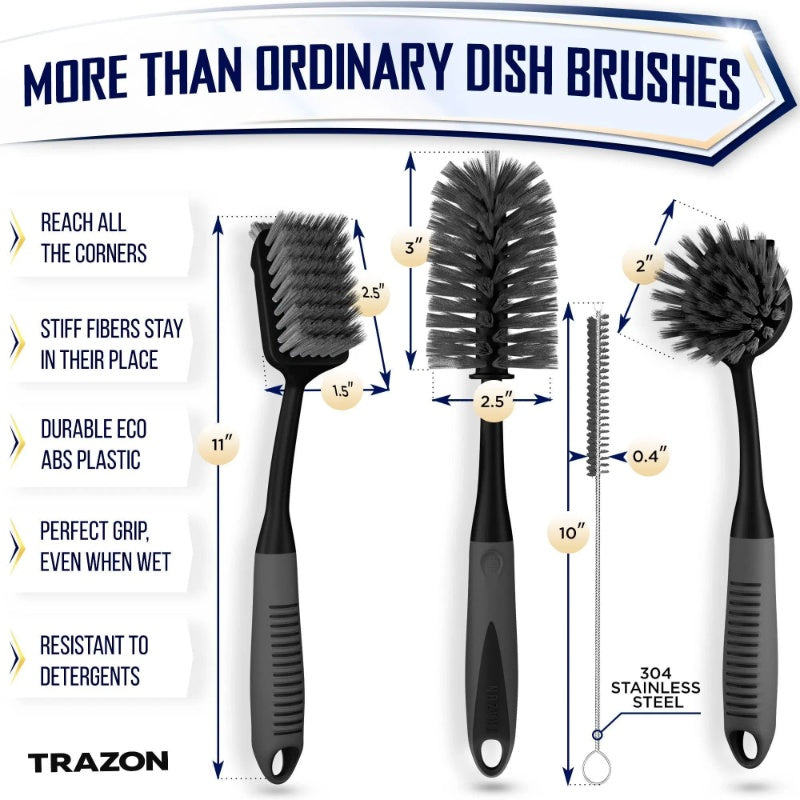 Cleaning Dish Brush Set Of 4