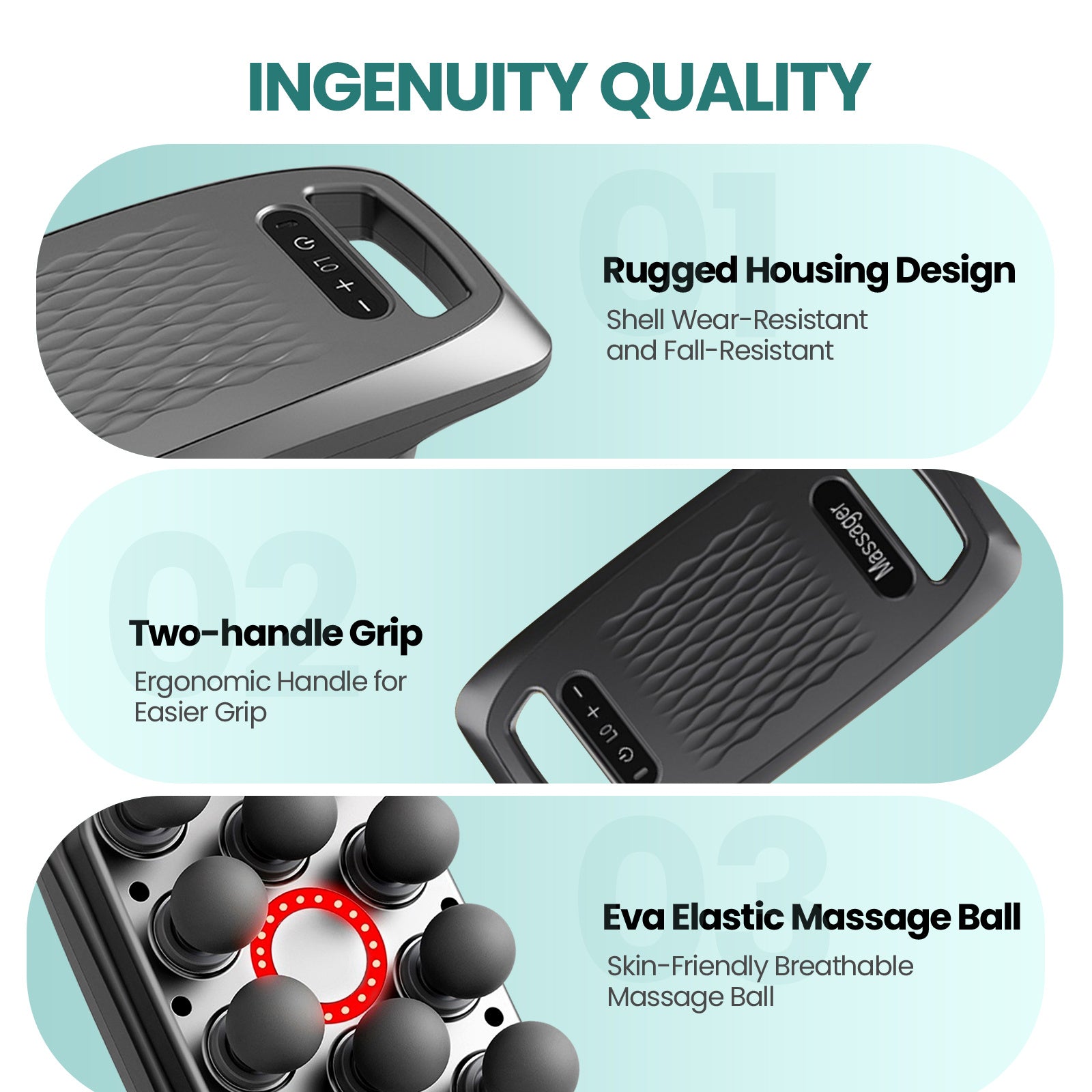 Massage Gun With Heat For Deep Tissues