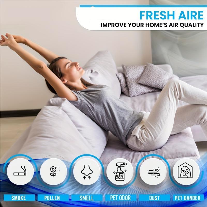 Air Purifier with LED Night Colorful Light