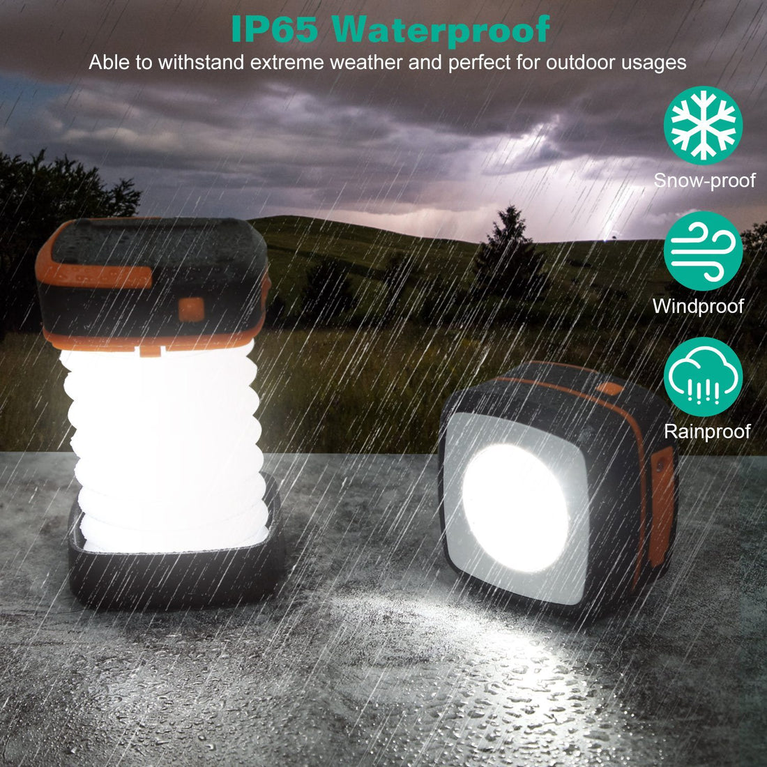 Collapsible Tent Solar Camping Lantern