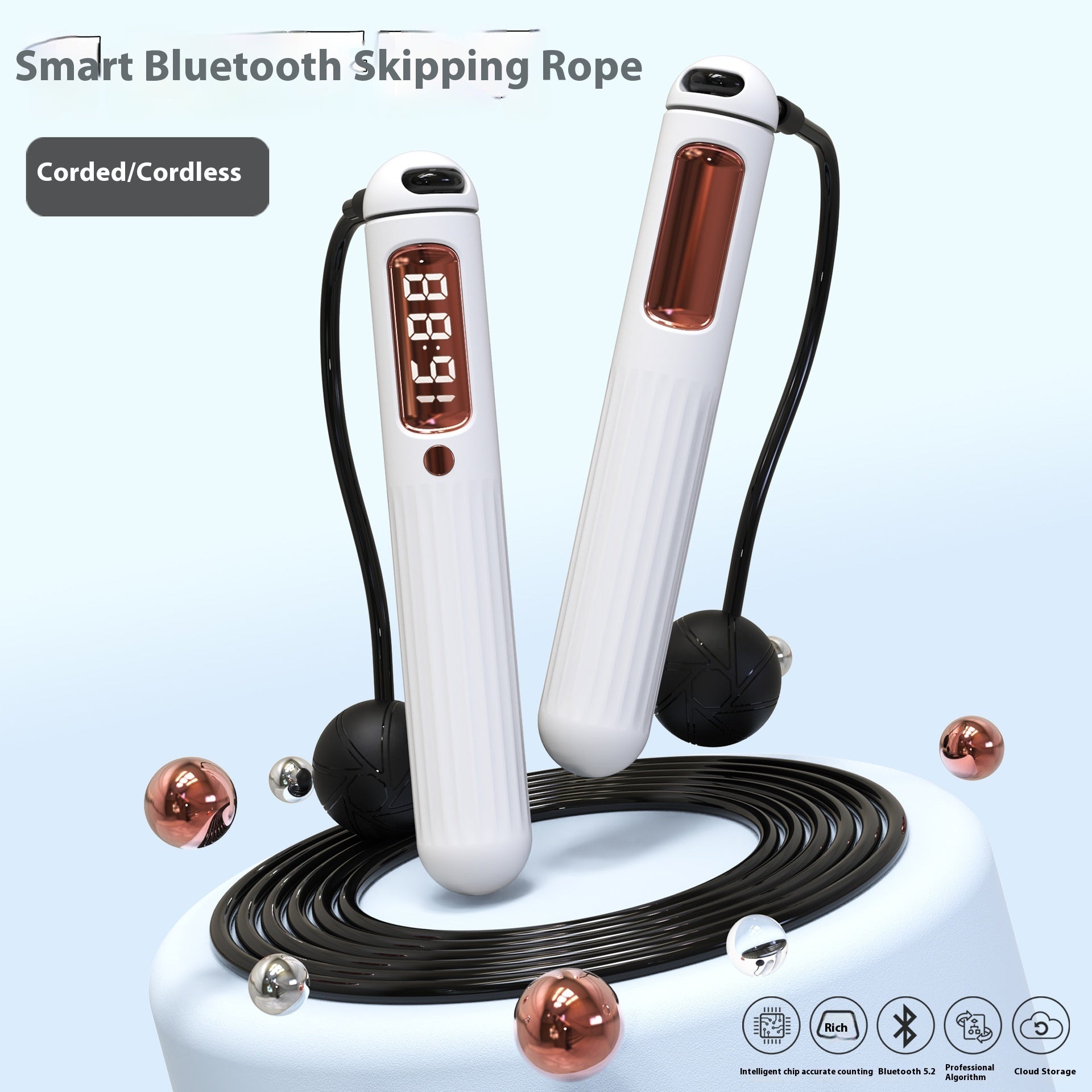 Smart Bluetooth Skipping Rope With Counter Fitness