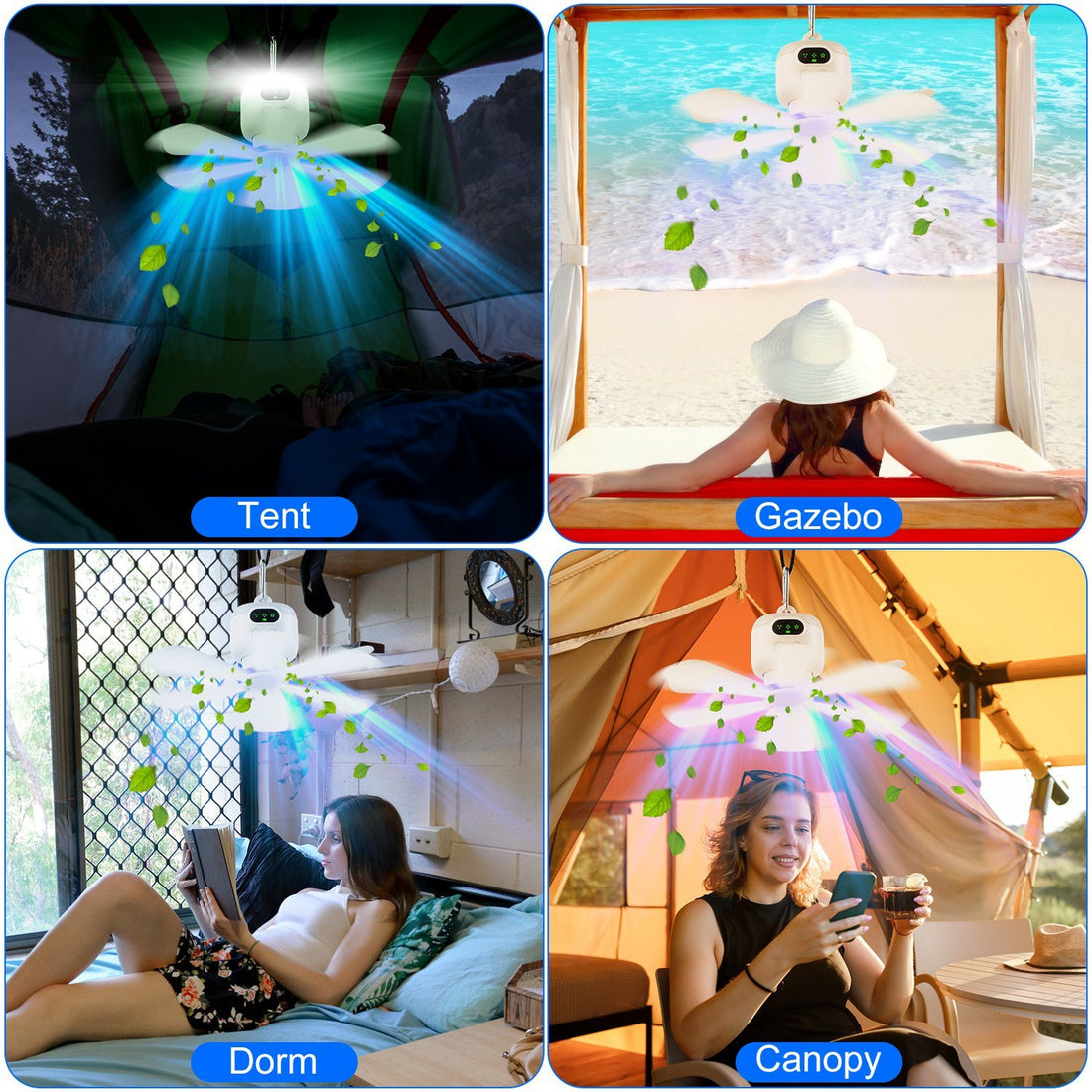 2 In 1 Portable Camping Fan