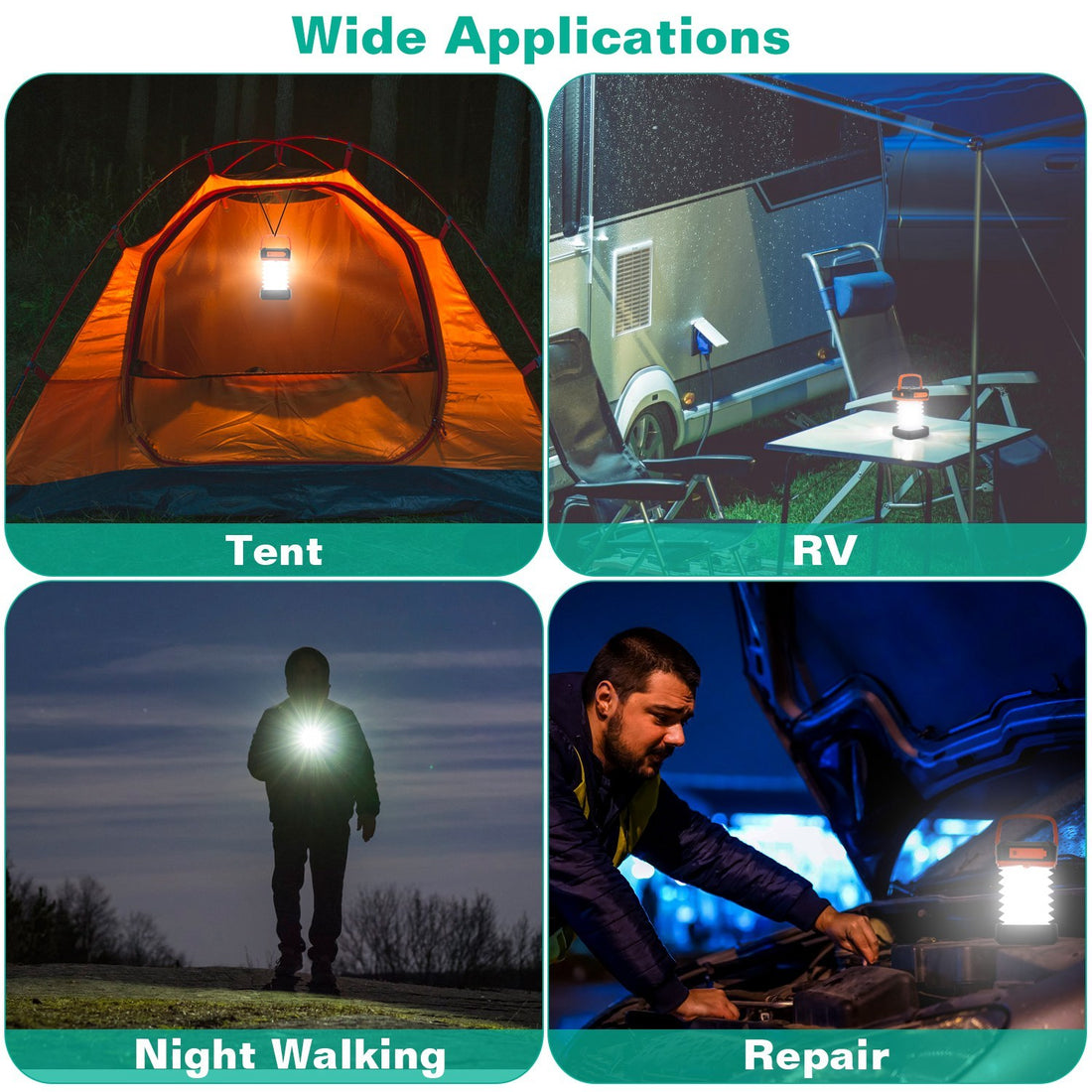 Collapsible Tent Solar Camping Lantern
