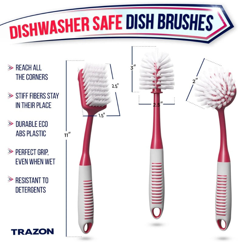 Set Of 3 With Bottle Water Brush