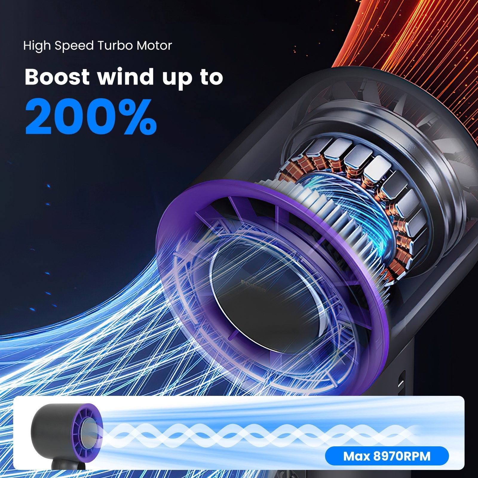 Handheld Fan With Ice Cooler For Travel Camping